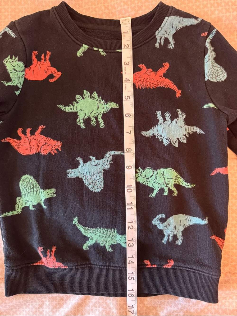 Cat & Jack Toddler Boys’ Black Fleece Crewneck Sweatshirt Size 5T - EUC - Picture 8 of 8